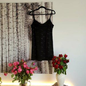 Bailey Blue Mini Glitter Lace Dress